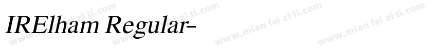 IRElham Regular字体转换